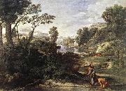 Landscape with Diogenes Poussin